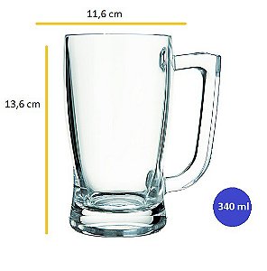 Caneca Taberna Cerveja 340ml Caixa Caixa 12 Unidades - Nadir