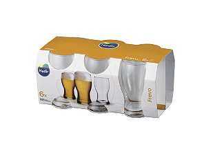 Jogo de Copos 200ml Cerveja Munich 6 pçs, Nadir