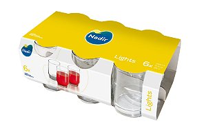 Jogo de Copo Light's Suco 260ml Com 06 Unidades - Nadir