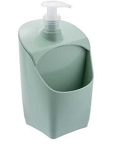 Dispenser C/ Suporte para Esponja Verde Menta Sólido