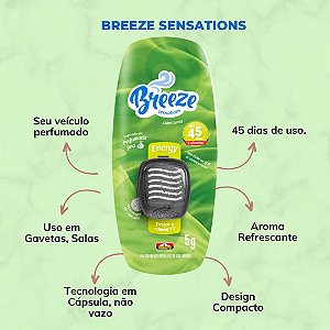 PROAUTO - ODORIZANTE BREEZE SENSATIONS ENERGY 5G