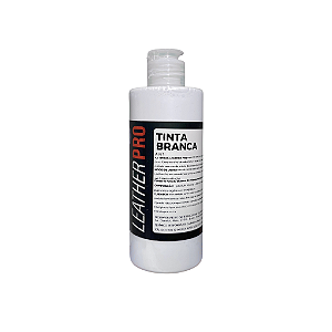 TINTA BRANCA PARA COURO 250ML - LEATHER PRO