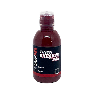 TINTA PARA COURO BORDO 60ML - LEATHER PRO