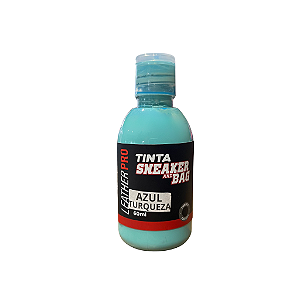 TINTA AZUL TURQUESA 60ML - LEATHER PRO