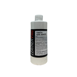 TINTA OFF WHITE PARA COURO 250ML - LEATHER PRO