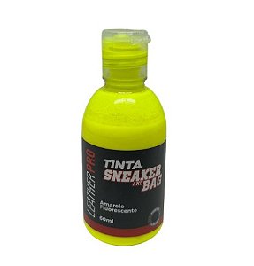 TINTA AMARELO FLUORESCENTE 60ML - LEATHER PRO SNEAKERS