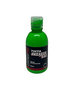 TINTA VERDE FLUORESCENTE 60ML - LEATHER PRO SNEAKERS