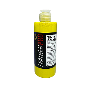 Tinta para Couro Amarela 250ml - Leather Pro
