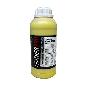 TINTA AMARELO 1L - LEATHER PRO