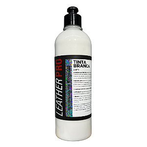 TINTA BRANCA PARA COURO 500ML - LEATHER PRO