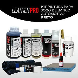 Kit Pintura Jogo Banco De Couro Automotivo Preto Leather Pro Adicionar aos favoritos
