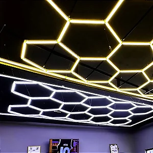 Iluminação Colmeia 14 Célula 3 Cores Bivolt 4,84mx2,84m Kers 127/220v 3 Cores