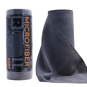 ROLO COM 50UN MICROFIBRA CINZA 30X30CM 170GSM - KERS