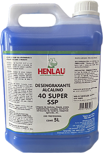 DESENGRAXANTE ALCALINO 40 SUPER SSP 5L - HENLAU