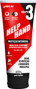 HELP HAND G-3 CREME DE PROTEÇÃO PARA ÓLEO E TINTA 200G | C.A9611 - HENLAU