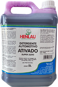 DETERGENTE AUTOMOTIVO ATIVADO SUPER 2:200 5L - HENLAU