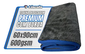 Toalha de secagem Microfibra 60x90 600gsm - Lincoln Pro Dry
