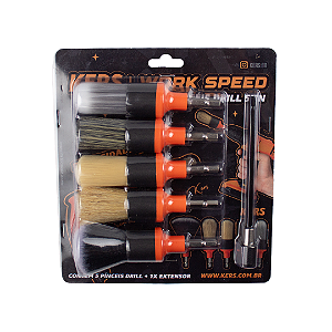Kit 5 Pinceis Drill Work Speed para Parafusadeira - Kers