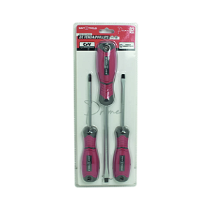Jogo de Chaves de Fenda Phillips Prime 3 Peças - Sigma Tools