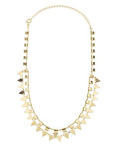 CHOKER DOURADA TRIANGULAR