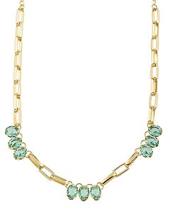 CHOKER DOURADA ELOS CARTIER COM ZIRCÔNIAS VERDES