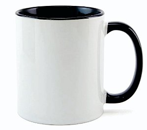 Caneca Alça e Interior Preta
