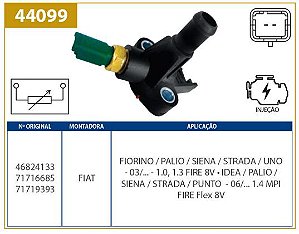 SENSOR DE TEMPERATURA PALIO/WEEK/SIENA/DOBLO TDS 1.0 1.3 8V IDEIA 1.4 FIRE FLEX 06.