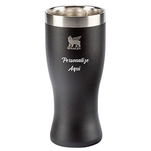 Copo Térmico Stanley Pilsner Glass Happy Hour Preto Foundry Black 444 ml - Personalizado
