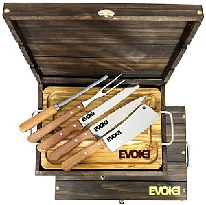 Kit Churrasco Tramontina Personalizado - 06 Peças KE 044