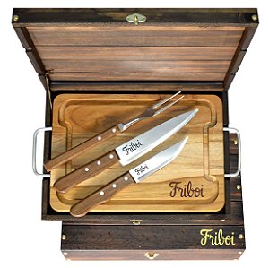 Kit Churrasco Simonaggio Personalizado - 04 Peças KE 025