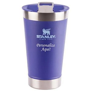 Copo Stanley Térmico com Tampa Azul 473 ml - Personalizado