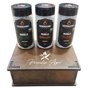 Kit Sal/Tempero Germanic Personalizado - 03 Unidades