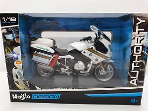 Miniatura Yamaha FJR1300A - Versão Policia Portuguesa - 1/18 - Maisto Authority Police Motorcycles