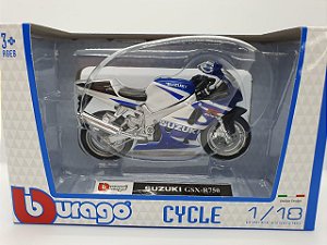 Miniatura Suzuki GSX-R750  - Escala 1/18 - Bburago Cycle