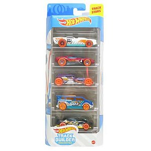 Pack com 5 Miniaturas Hot Wheels - Track Builder Unlimited