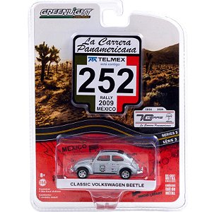 Miniatura Classic Volkswagen Beetle  - Escala 1/64 - Greenlight #252 Carrera Panamericana 3