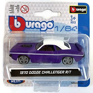 Miniatura 1970 Dodge Challenger R/T - Escala 1/64 - BBurago