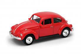 Miniatura Volkswagen Fusca Vermelho - Escala 1/64 - California Minis