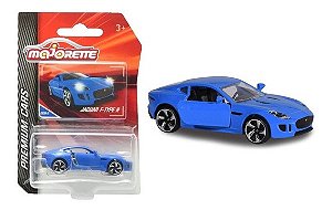 Miniatura Jaguar F-Type R Azul  - Escala 1/64 - Majorette