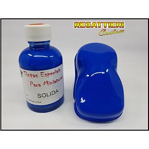 Tinta Cor Sólida para Customização de Miniaturas - TINTA POLIÉSTER AZUL KOOL KOMBI Nº 73