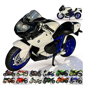 Miniaturas de Motos Esportivas em Metal Escala 1/18 - Vários Modelos