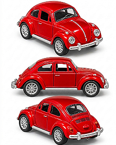 Miniatura Fusca Clássico em Metal - Escala 1/43 - Diversas Cores