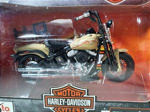 Miniatura Moto Harley Davidson Flstsb Cross Bones 2008 Escala 1/18