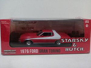 Miniatura Ford Gran Torino Starsky & Hutch 1976 - Escala 1/43 - Greenlight 