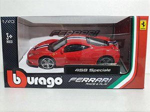 Miniatura Ferrari 458 Speciale - Escala 1/43 10cm - Burago