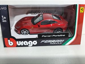 Miniatura Ferrari Portofino - Escala 1/43 10cm - Burago
