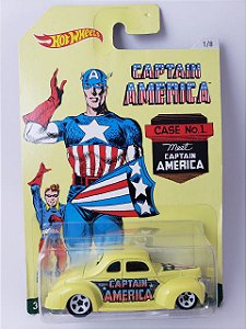 Miniatura Hot Wheels - Ford Coupe 1940 Capitão America