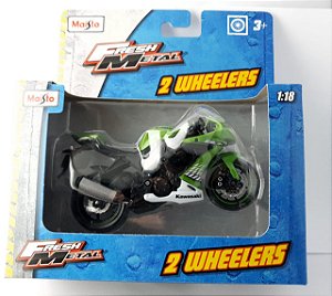 Miniatura Moto Kawasaki Ninja ZX10R Maisto -Escala 1/18 16cm