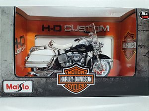 Miniatura Moto Harley Davidson 1968 FLH Electra Glide - Escala 1/18 - Maisto