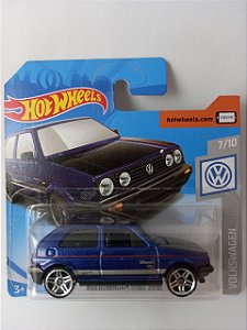 Miniatura Hot Wheels - Volkswagen Golf MK2 Azul